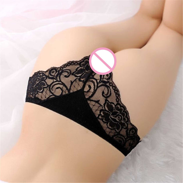 3 Pieces/Lot V String  Lace Cotton  Sheer Girls Panties