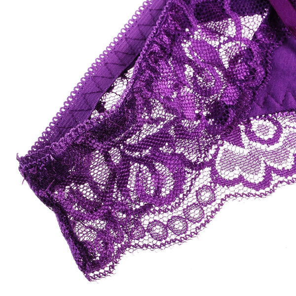 3 Pieces/Lot V String  Lace Cotton  Sheer Girls Panties
