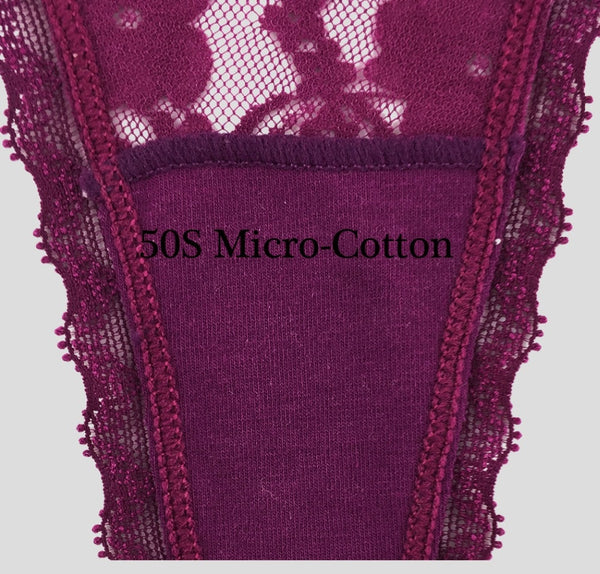 Comfort Women's Cotton G-String Thong Panties
