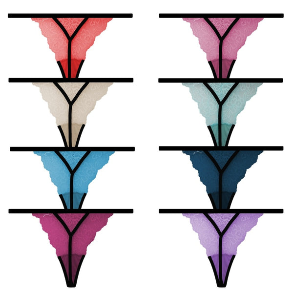 10 Pcs/lot Sexy Lace Cotton Women G-String