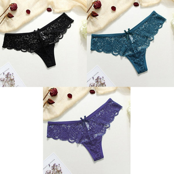 3 Pcs  Sexy G-string Panties Women